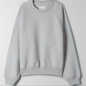 wilfred free fleece crew sweatshirt